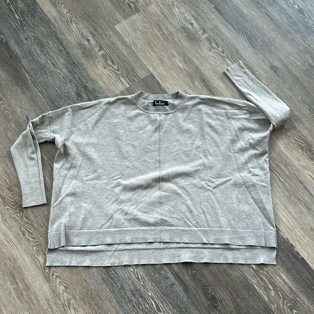 Wide boxy cropped sweater